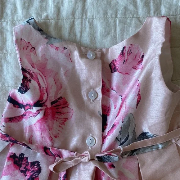 Sweet Heart Rose Floral Pink Sleeveless Dress Size 24 Months - Picture 8 of 11